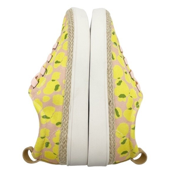 Spenco Malibu Lace Summer Platform Sneaker Bokeh Blush & Yellow Women’s Size 10 - Picture 11 of 16